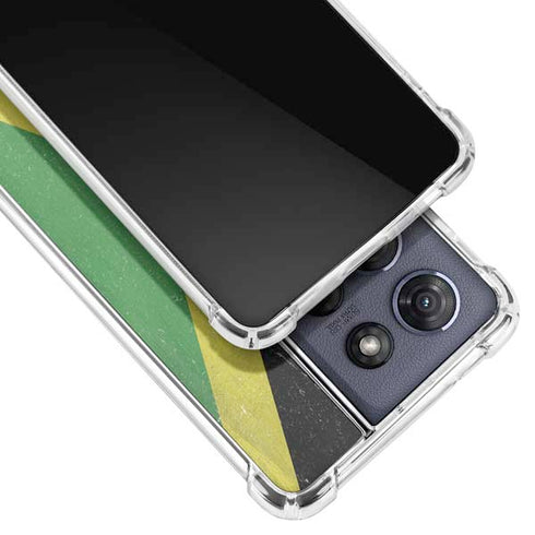 Jamaica Flag Distressed Moto G Play 5G (2025) Clear Case